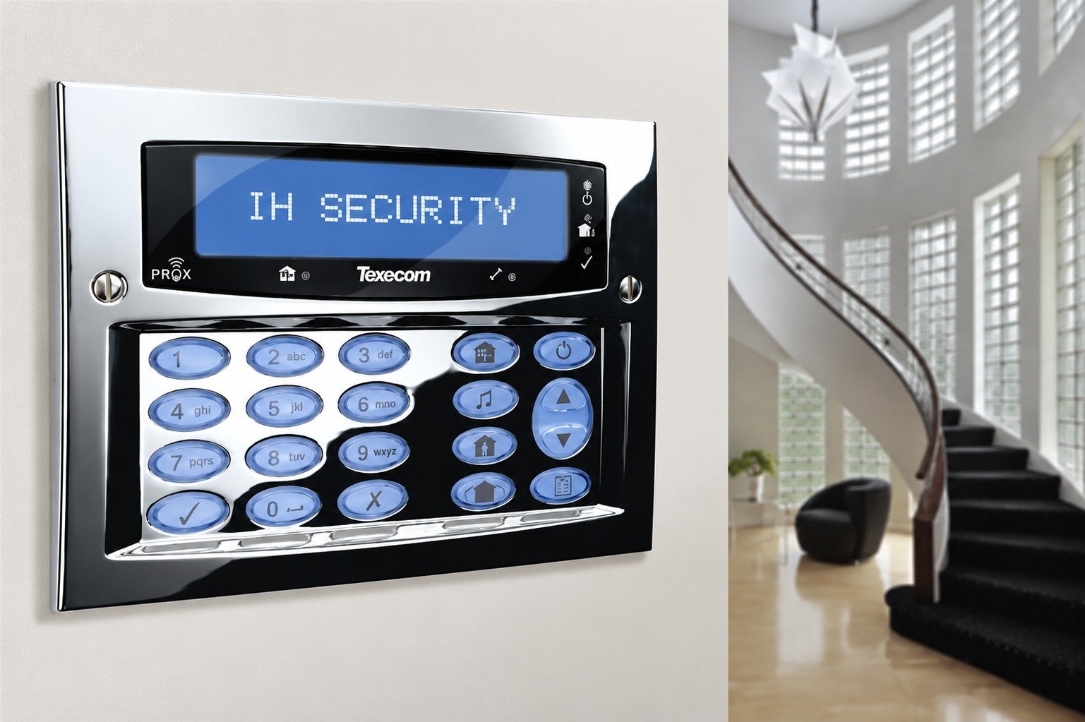 Intruder alarm control panel